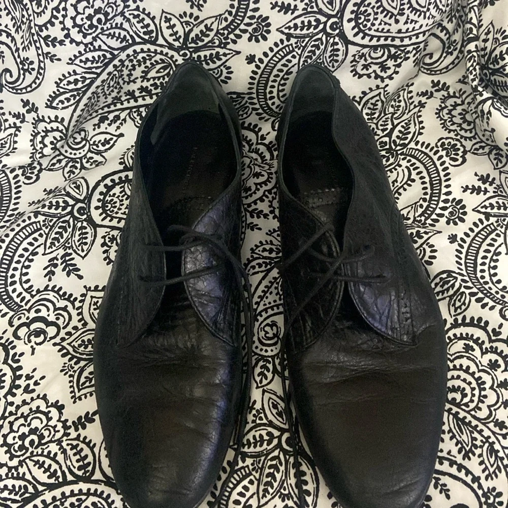 BALENCIAGA LEATHER VINTAGE LACE UP SHOES SIZE 41 - Picture 1 of 11